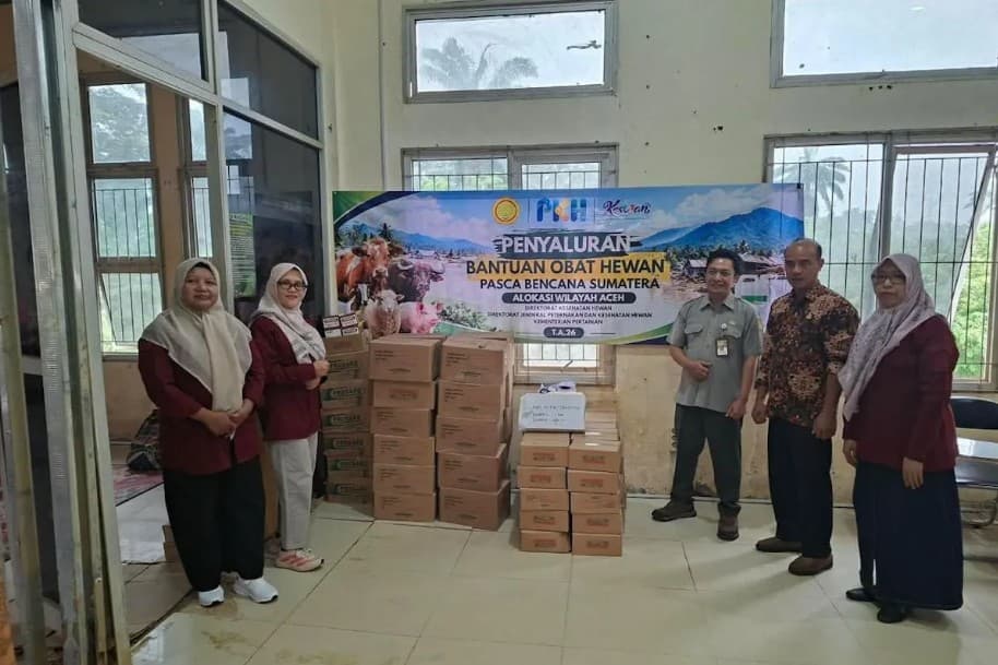 Kementan Salurkan 249.917 Dosis Obat Hewan ke 27 Daerah di Sumatera untuk Pulihkan Ternak Terdampak Bencana