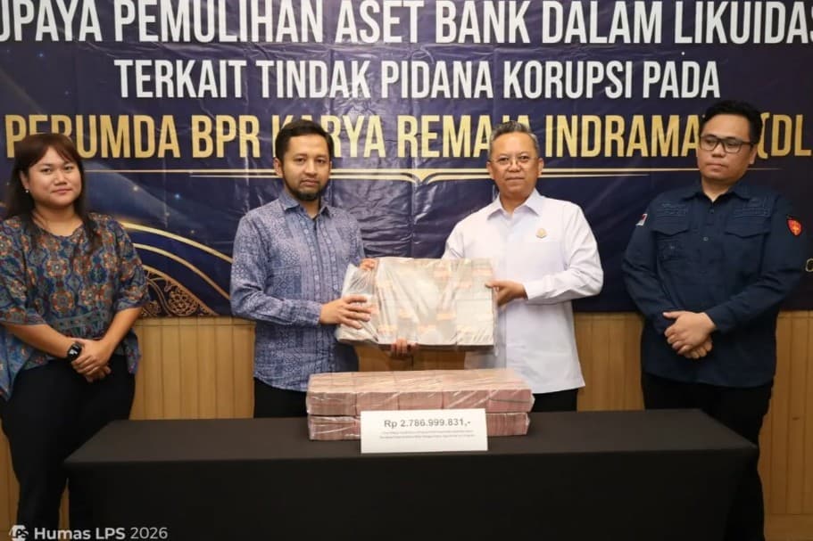 LPS Terima Rp2,78 Miliar Hasil Sita Korupsi BPR Karya Remaja Indramayu, Total Pemulihan Aset Capai Rp120 Miliar
