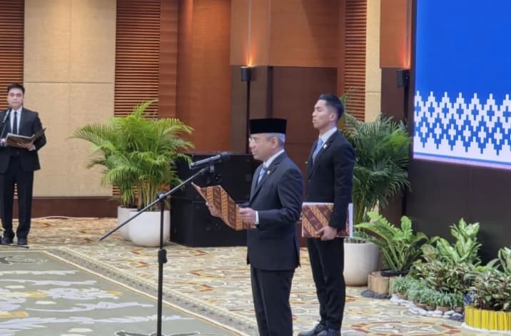 Menkeu Suahasil Nazara Lantik Lima Pejabat Eselon I Kemenkeu, Astera Primanto Bhakti Jadi Sekjen