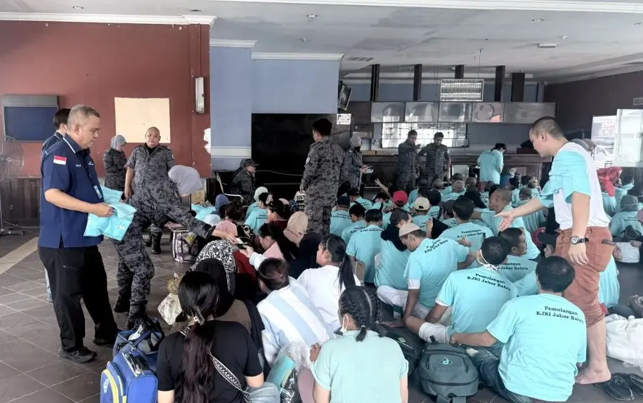 KJRI Johor Bahru dan Imigrasi Malaysia Pulangkan 150 PMI, Total Deportasi 2026 Capai 5.021 Orang
