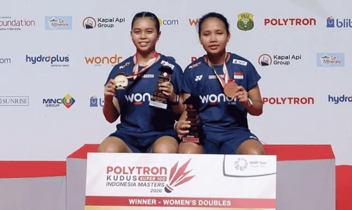 Isyana/Rinjani Juara Indonesia Masters 2026, Taklukkan Ganda Putri Thailand Dua Gim Langsung di Kudus