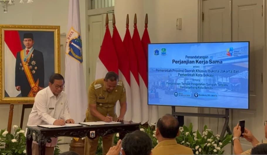 Pemprov DKI Jakarta dan Pemkot Bekasi Perpanjang Kerja Sama TPST Bantargebang Selama Lima Tahun