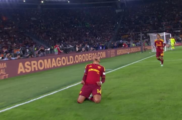 AS Roma Kalahkan Cagliari 4-2 di Stadion Olimpico, Dua Gol Menit Akhir Bawa Giallorossi ke Tiga Besar Liga Italia