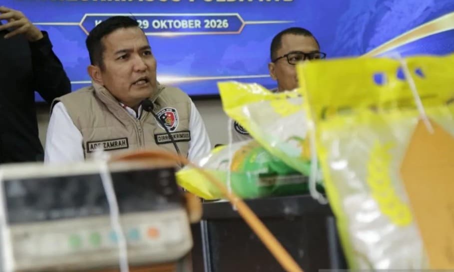 Polda NTB Bongkar Penyalahgunaan Beras SPHP Bulog di Dua Kabupaten, Dua Pengusaha Terancam 5 Tahun Penjara