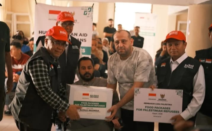 Baznas RI Kirim 4.520 Paket Makanan Senilai Rp2,6 Miliar untuk Warga Palestina Melalui Mesir