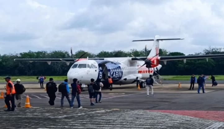 Bandara Haji Asan Sampit Kembali Layani Penerbangan Setelah Sebulan Terhenti Akibat Kabut Asap Karhutla