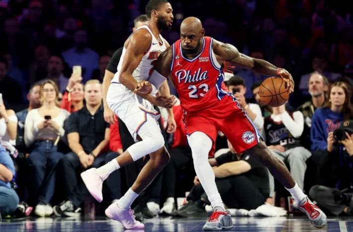 LeBron James Cetak 20 Poin dan Bawa Philadelphia 76ers Taklukkan Juara Bertahan Knicks 98-93 di NBA Cup 2026