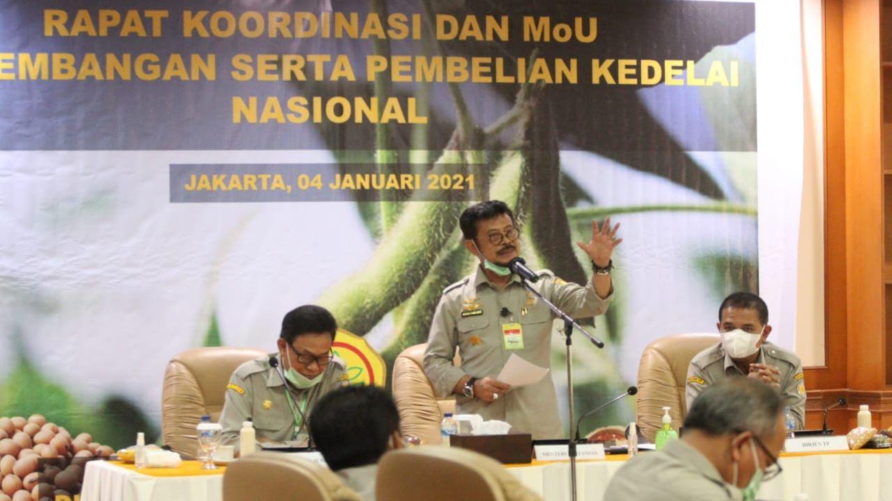 Kementan Lipat Gandakan Produksi Kedelai Nasional pada Tahun 2021