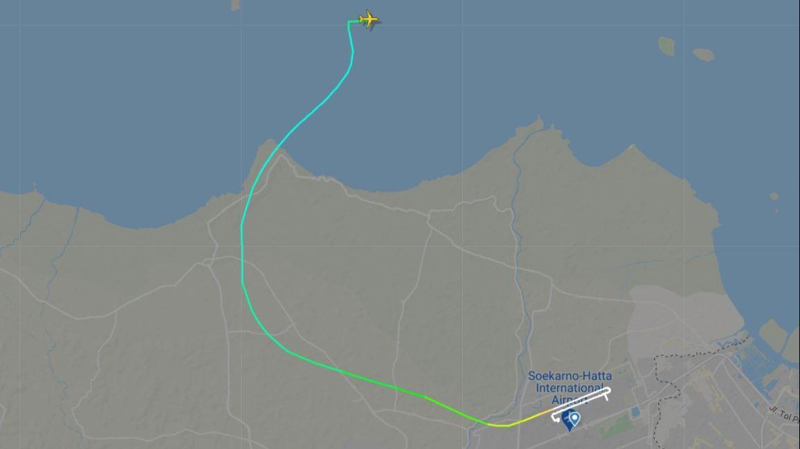 Jejak Terakhir Pesawat Sriwijaya Air di 'Flight Radar' Sebelum Hilang Kontak
