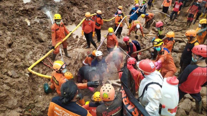 24 Korban Tewas Longsor Sumedang Berhasil Ditemukan