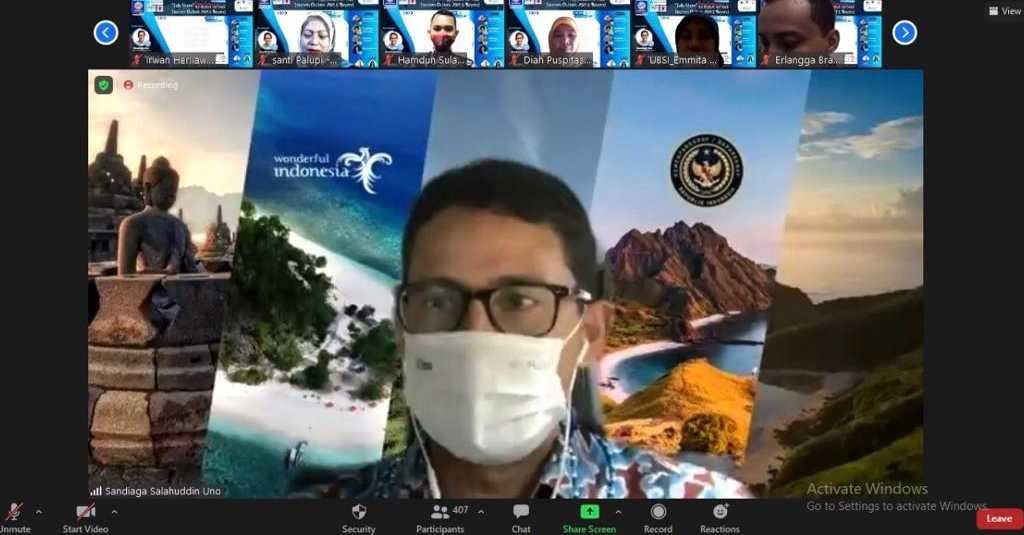 Menparekraf Ajak Generasi Milenial Majukan Parekraf Indonesia