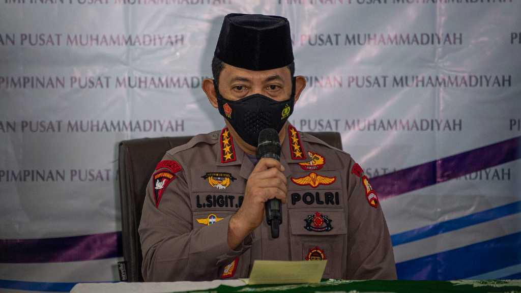 Momen Sowan Kapolri Sigit dengan Peci Hitam ke Muhammadiyah Usai Dilantik
