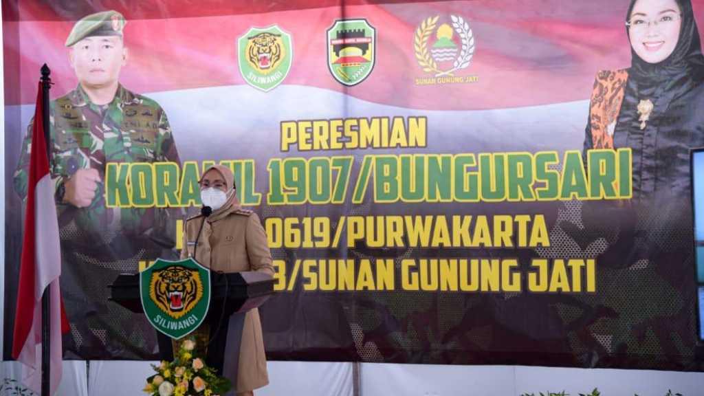 Bupati Purwakarta Resmikan Gedung Koramil 1907 di Bungursari