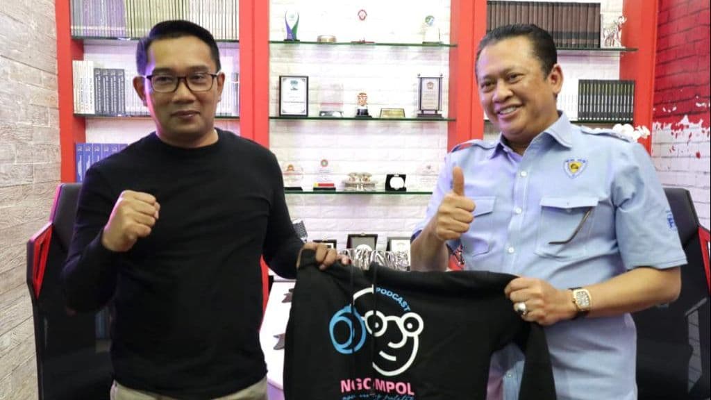 Ngobras Sampai Ngompol Bersama Ridwan Kamil, Bamsoet Bahas UMKM, Petani Milenial, hingga Mobil Listrik