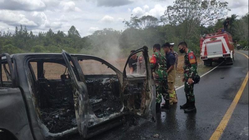 Mobil Dinas Petugas Kehutanan Terbakar saat Pergoki Illegal Logging, Disengaja?