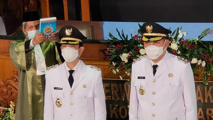 Begini Momen Gibran Rakabuming Dilantik Jadi Wali Kota Solo