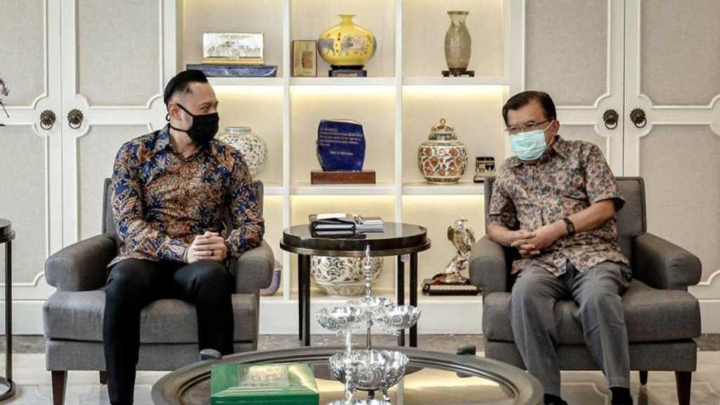 AHY Berkunjung Rumah Jusuf Kalla Malam Hari, Demokrat Sebut Hanya Silaturahmi