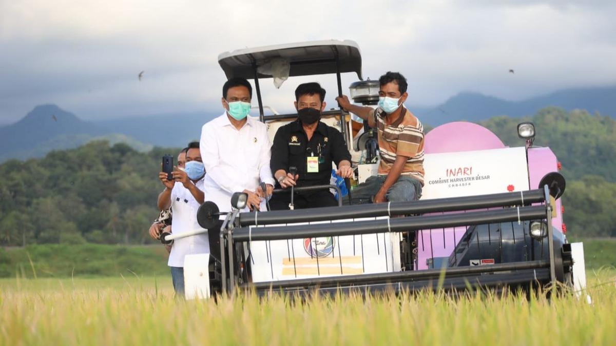 Mentan Dorong Kabupaten Barru Jadi Sentra Beras Nasional