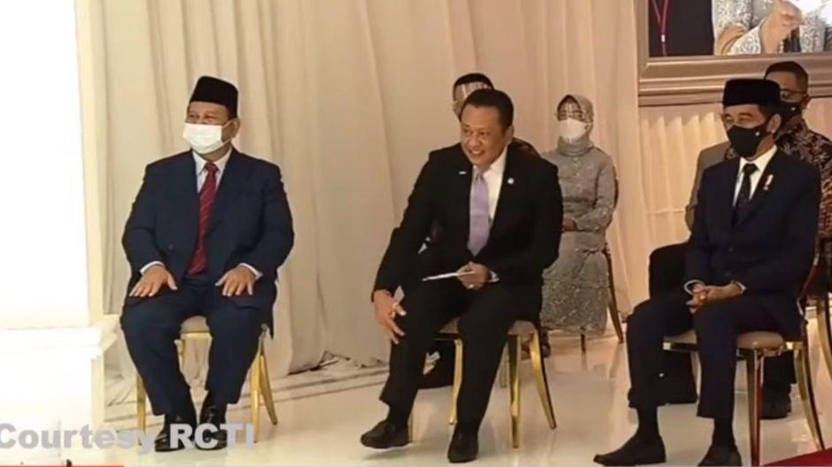 Begini Momen Presiden Jokowi dan Menhan Prabowo di Pernikahan Atta-Aurel