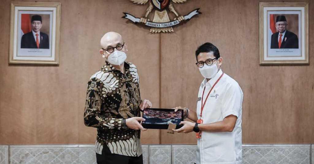 Pertemuan Menparekraf Sandiaga Uno dengan Dubes Indonesia untuk Prancis Bahas Kerjasama dengan Group Louis Vuitton