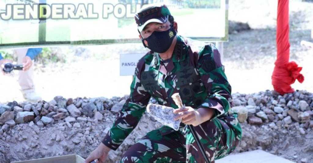 Panglima TNI Hadi Tjahjanto Resmikan Pembangunan Markas Komando Tempur Laut Natuna