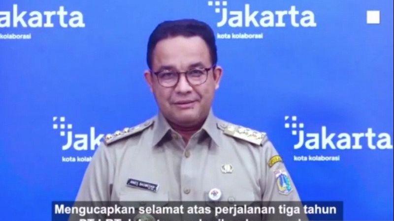 Anies Berharap LRT Jakarta Terus Berinovasi