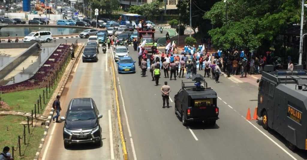 Polisi Kerahkan Ratusan Personel Gabungan untuk Pengamanan Demo Buruh