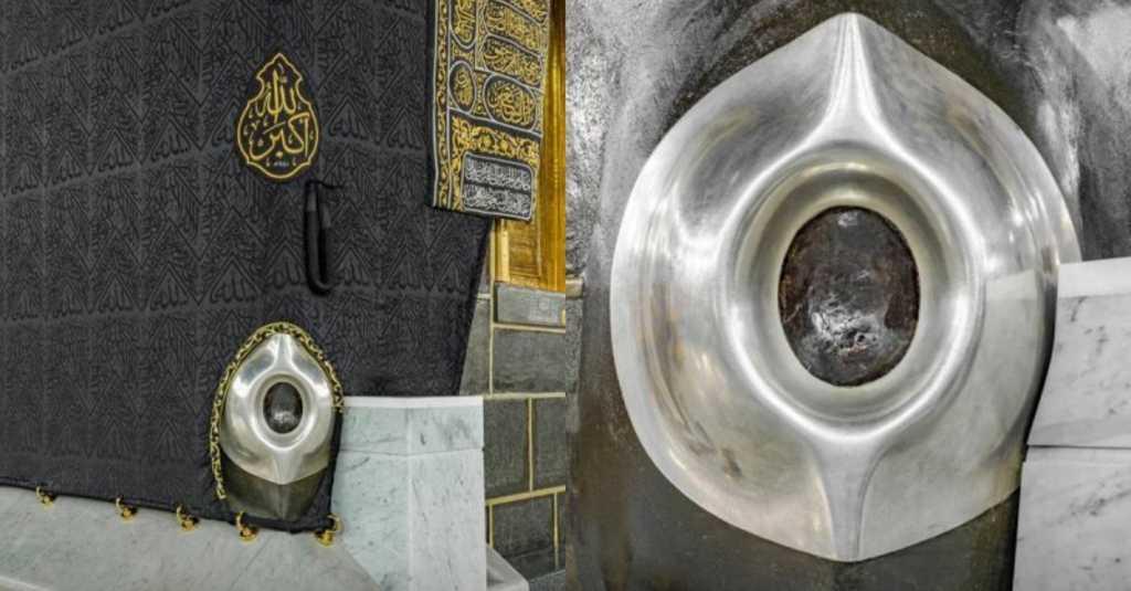 Masya Allah, Begini Penampakan Hajar Aswad 'Batu Surga' Jika Dilihat dari Dekat