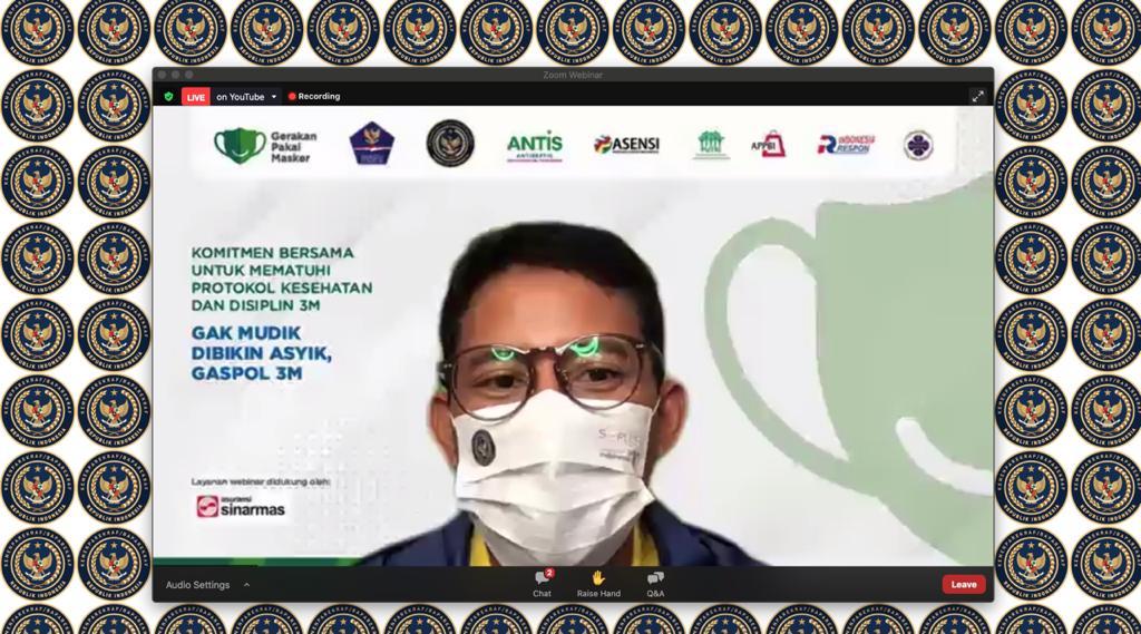 Pelaku Industri Parekraf Diimbau Perketat CHSE dan 3M Jelang Libur Lebaran 2021