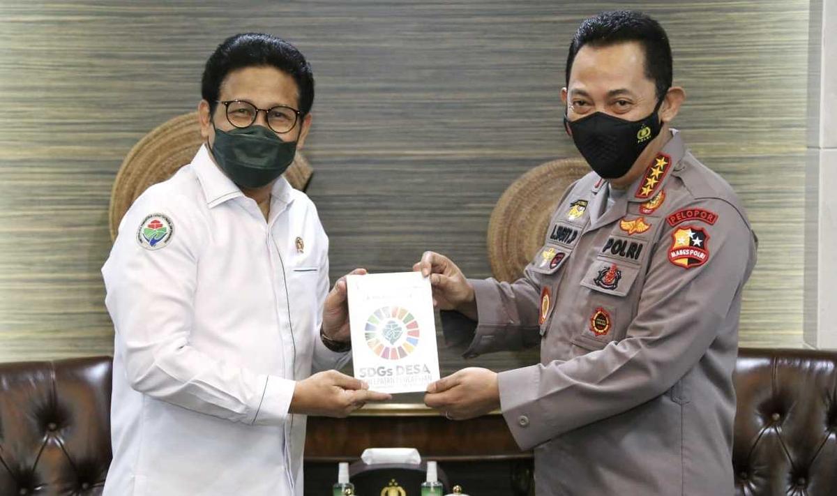 Temui Kapolri, Gus Menteri Ajak Polri Kawal Dana Desa