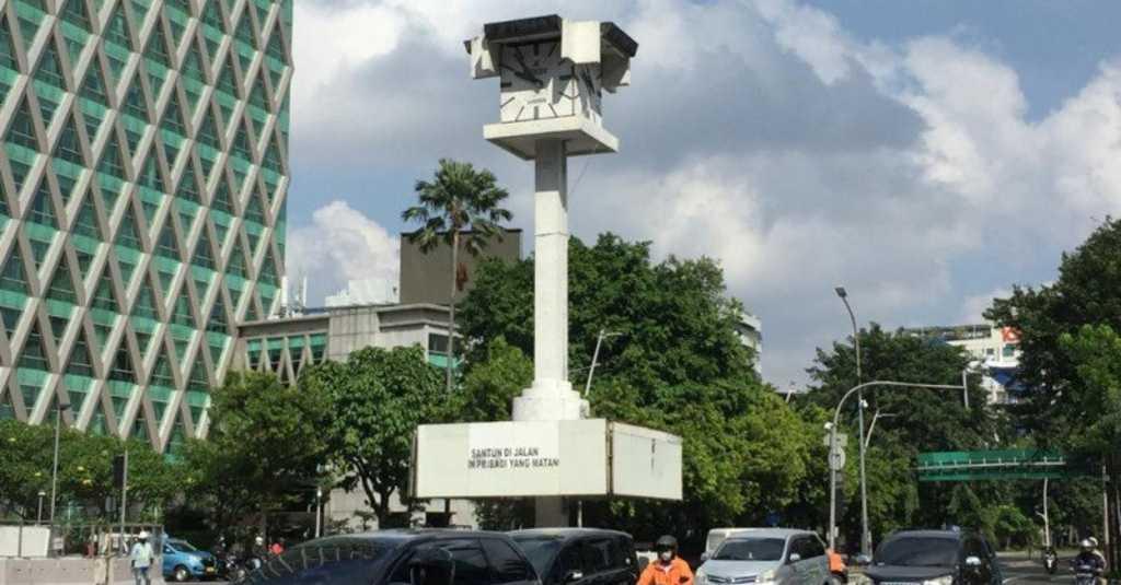 Menara Jam Thamrin Akan Dipotong Tiga Bagian untuk Relokasi Imbas Pembangunan Stasiun MRT