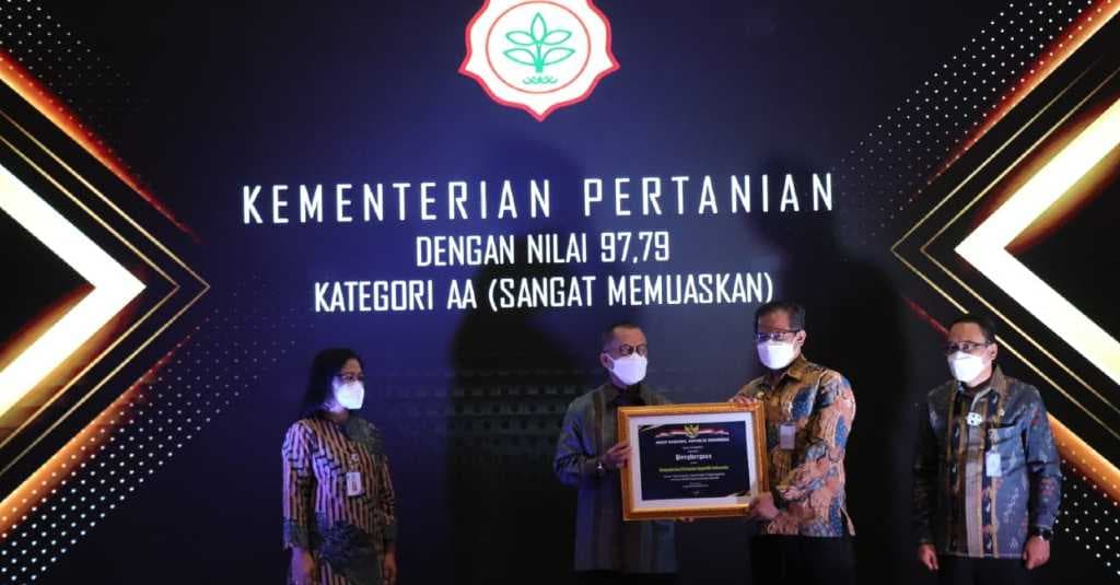 Pengelolaan Arsip Kementan Raih Penghargaan Kategori AA Dari ANRI