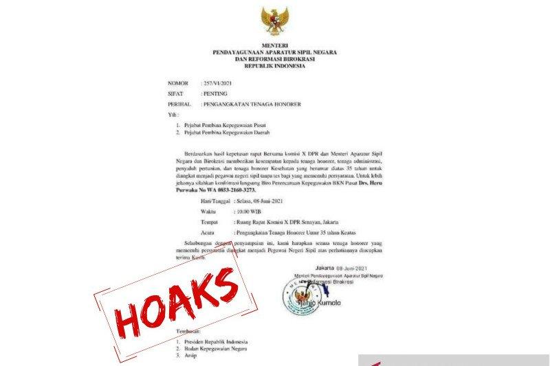 Kemenpan RB Beri Peringatan Kepada Masyarakat Waspada Peredaran Surat Pengangkatan Honorer Palsu