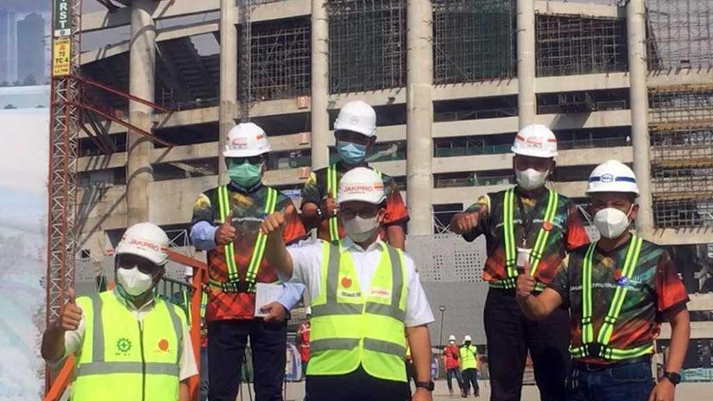 Tinjau Pembangunan Jakarta International Stadium, Begini Kata Anies Baswedan