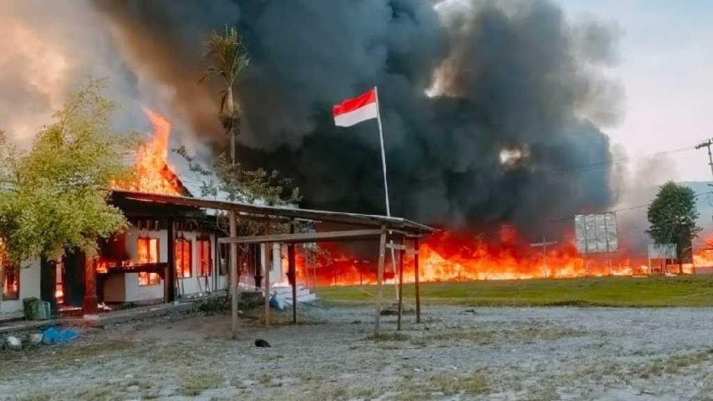 Menegangkan, Fasilitas Umum dan Pemerintahan di Yalimo Papua Dibakar Massa!