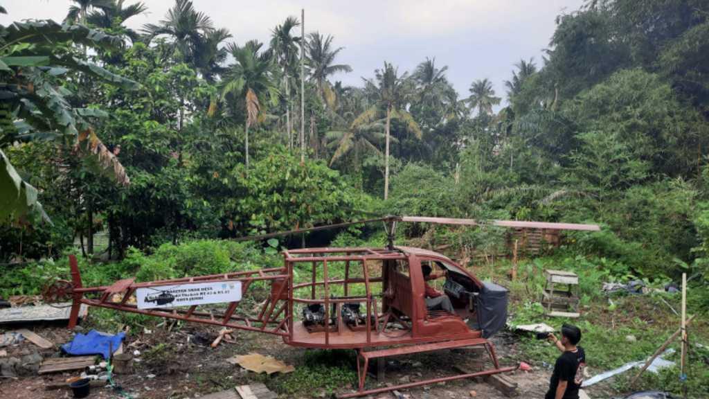 Kisah Usman, Pembuat Helikopter dari Bahan Bekas dengan Mesin Sepeda Motor
