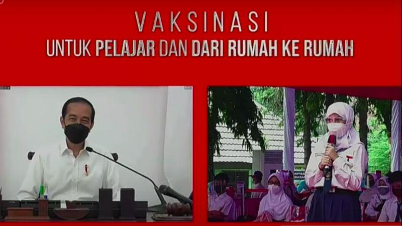 Begini Momen Saat Presiden Jokowi Dengarkan Curhatan Anak Sekolah
