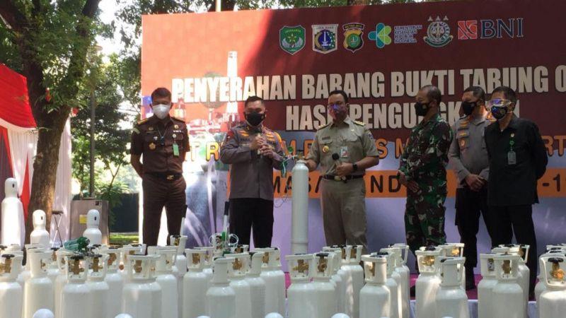 Alhamdulillah, Terima Kasih Pak Anies! Pemprov DKI Segera Salurkan Tabung Oksigen Sitaan Polisi ke Puskesmas di Jakarta