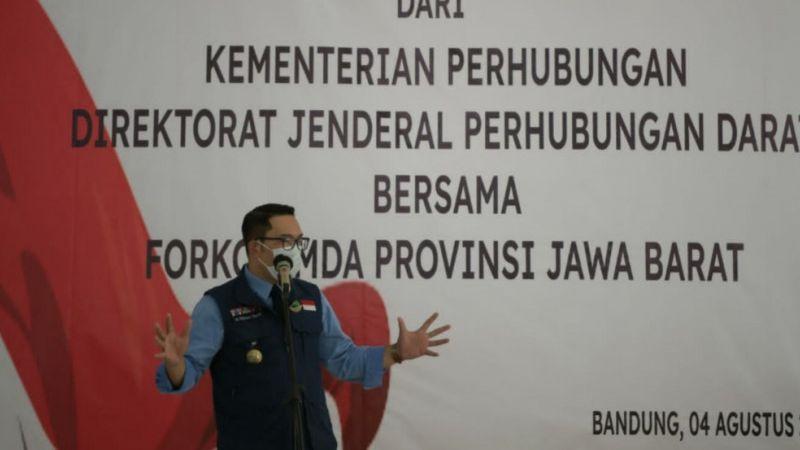 Hanya Mampu Layani 60 Persen, Ridwan Kamil Minta Bantuan Kemenhub Guna Percepat Vaksinasi Covid-19