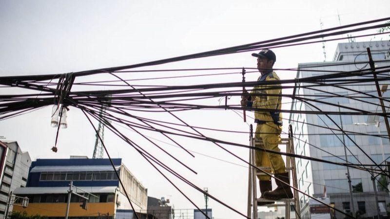 Keren Nih Pak Anies, Sebentar Lagi Tak Ada Kabel Semrawut di 68 Jalanan Jakarta, Semua Ditanam di Dalam Tanah!