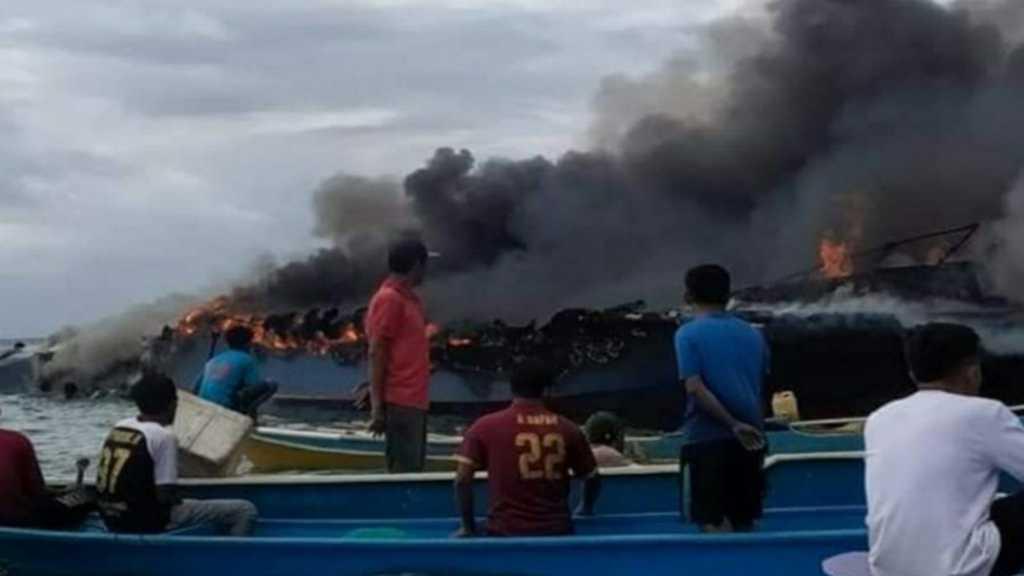 Kapal Terbakar di Wilayah Perairan Bombana, Seluruh Penumpang Selamat