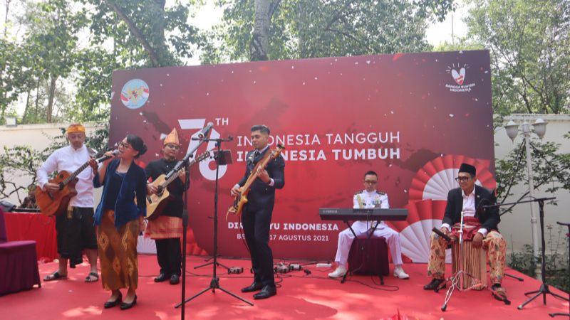 Mantap Betul, Ada Panggung Hiburan dan Tari-tarian saat Peringati Hari Kemerdekaan RI di China