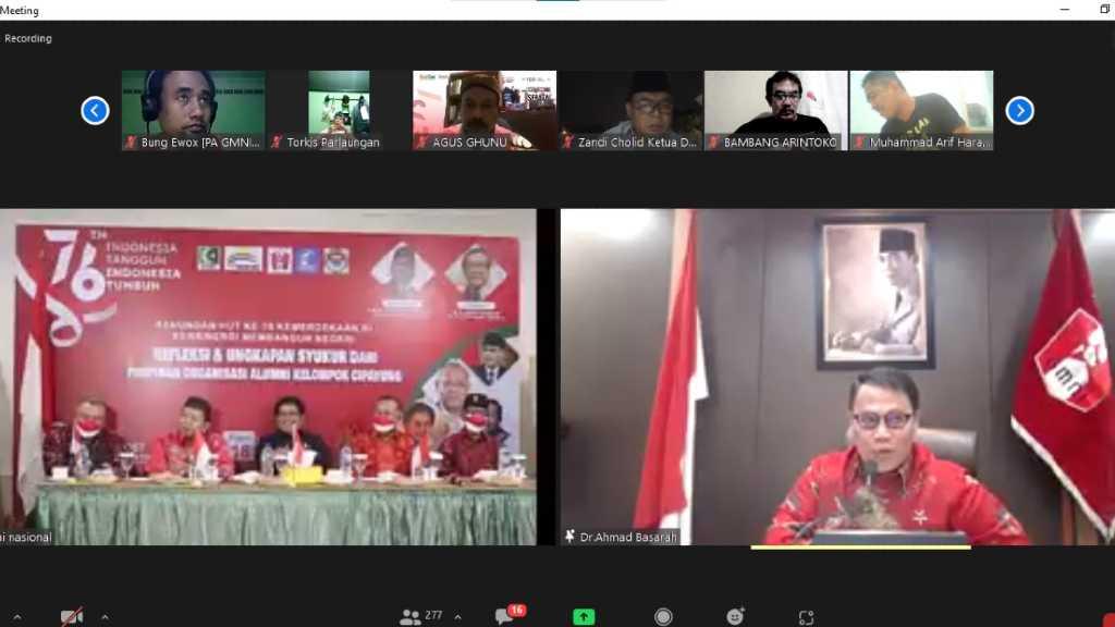 Alumni Kelompok Cipayung, HUT Kemerdekaan Momentum Perkuat Kepublikan, Kemandirian, dan Soliditas Bangsa