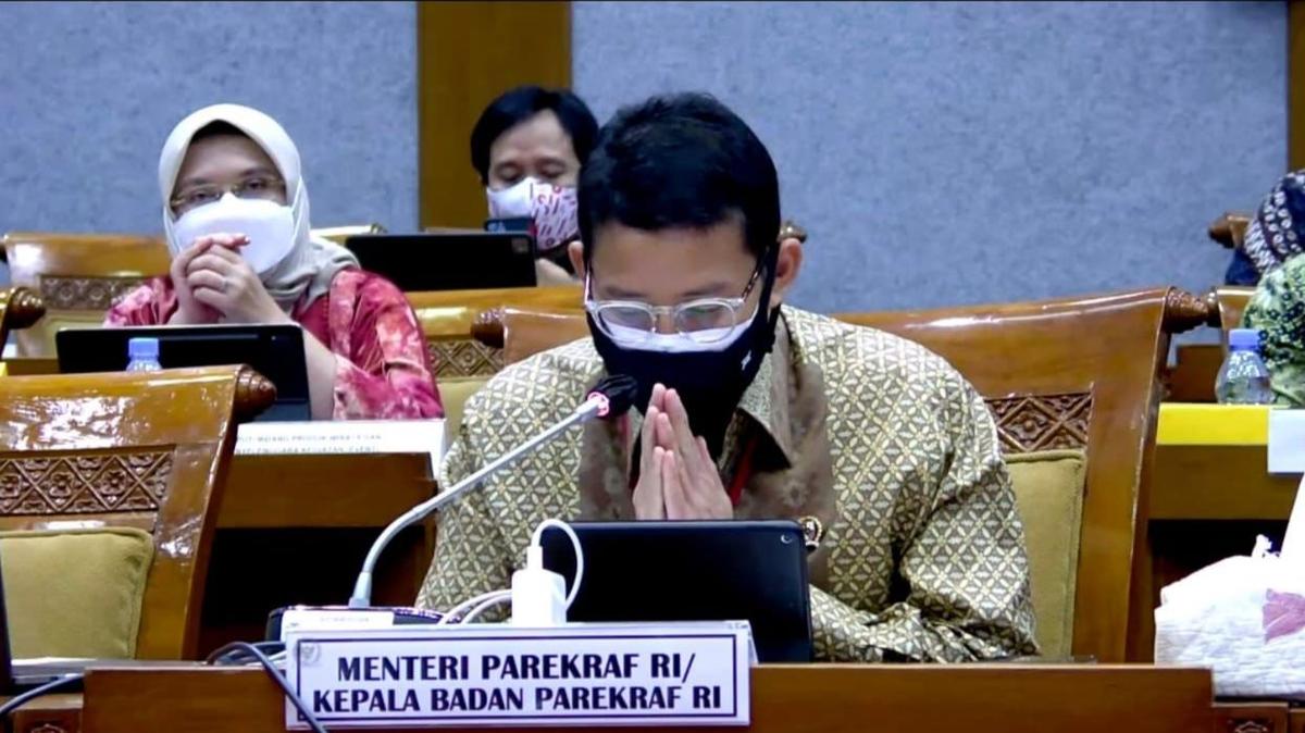 Menparekraf Paparkan Program Strategis dan Capaian Kemenparekraf Tahun 2020 ke Komisi X DPR RI