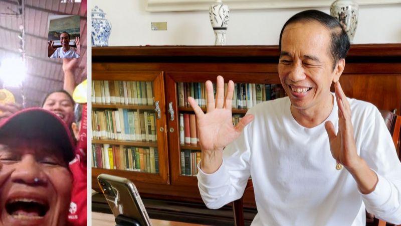 Momen Haru Presiden Jokowi Video Call dengan Peraih Emas Paralimpiade Tokyo 2020