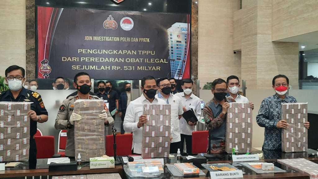 Penampakan Duitnya Bertumpuk! Bareskrim Polri Sita Rp531 Miliar Hasil TPPU Obat Ilegal