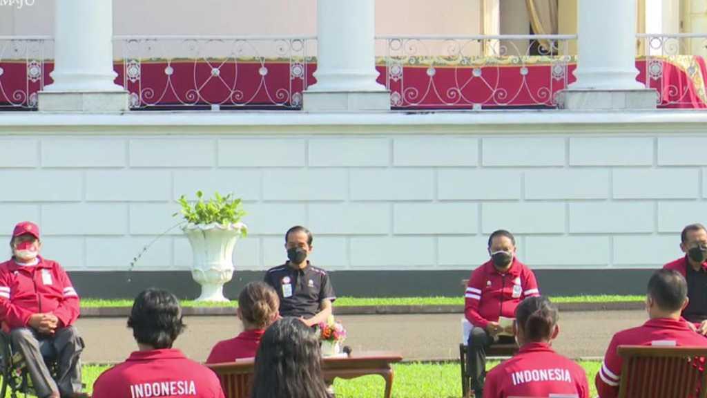 Jokowi Beri Bonus Rp5,5 M ke Atlet Paralimpiade Tokyo 2020 di Istana Bogor