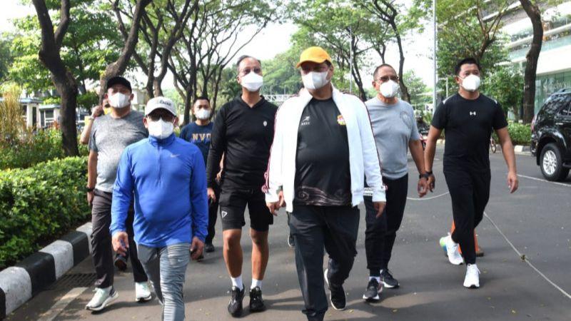 Airlangga Jalan Bareng Muhaimin di SCBD, Kode 2024 Golkar-PKB Bersatu?