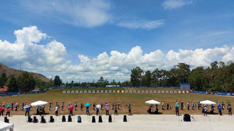 Kondisi Angin Tak Menentu Jadi Tantangan Atlet Panahan PON Papua