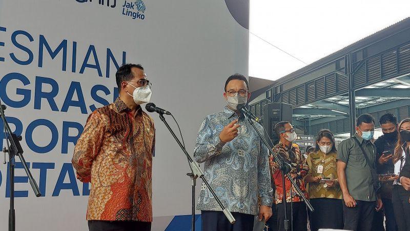 Anies Bicara Soal Keadilan saat Resmikan Penataan Stasiun Tebet